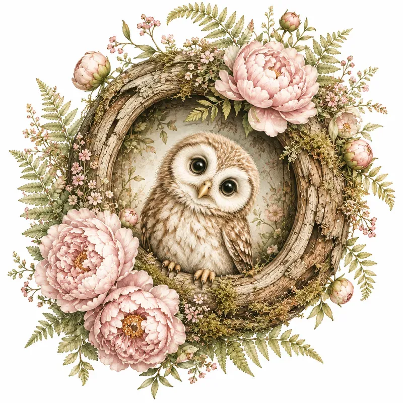 Cute Vintage Cottagecore Animal Cliparts