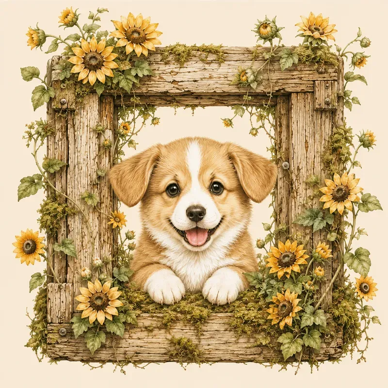 Cute Vintage Cottagecore Animal Cliparts