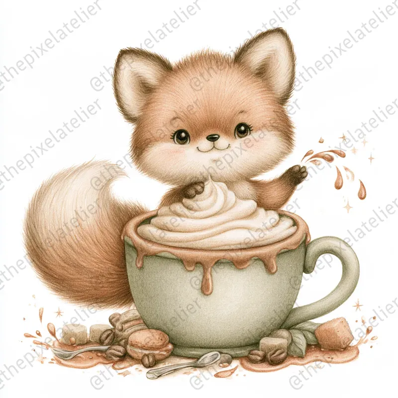 Funny Coffee Characters For Kids