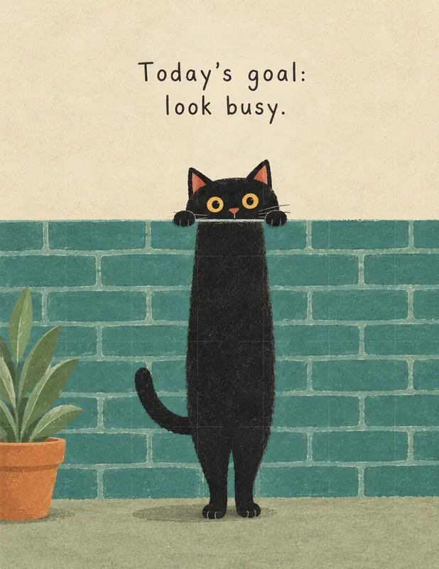 Funny Cat Quote Poster Art