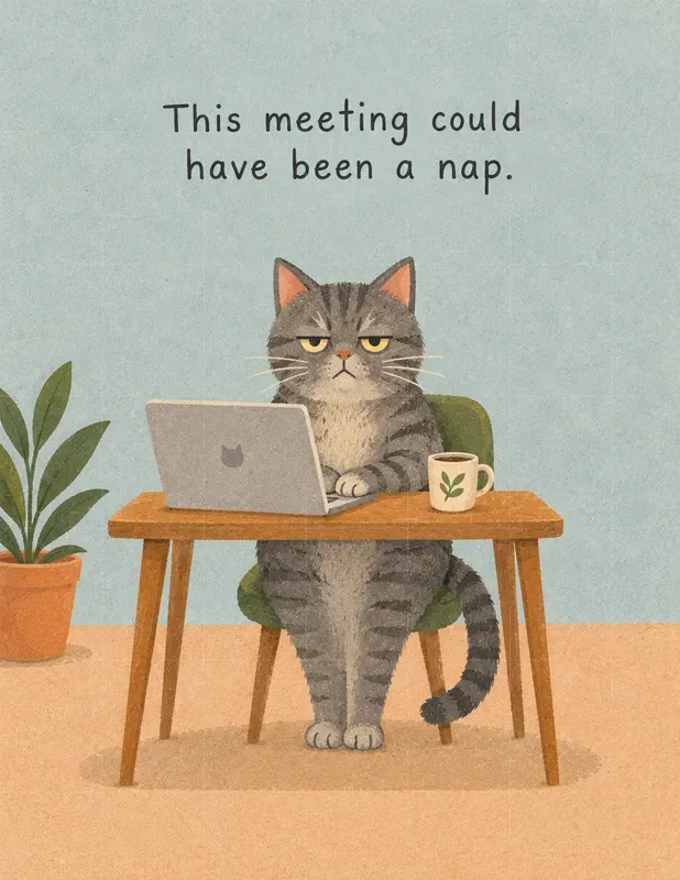 Funny Cat Quote Poster Art