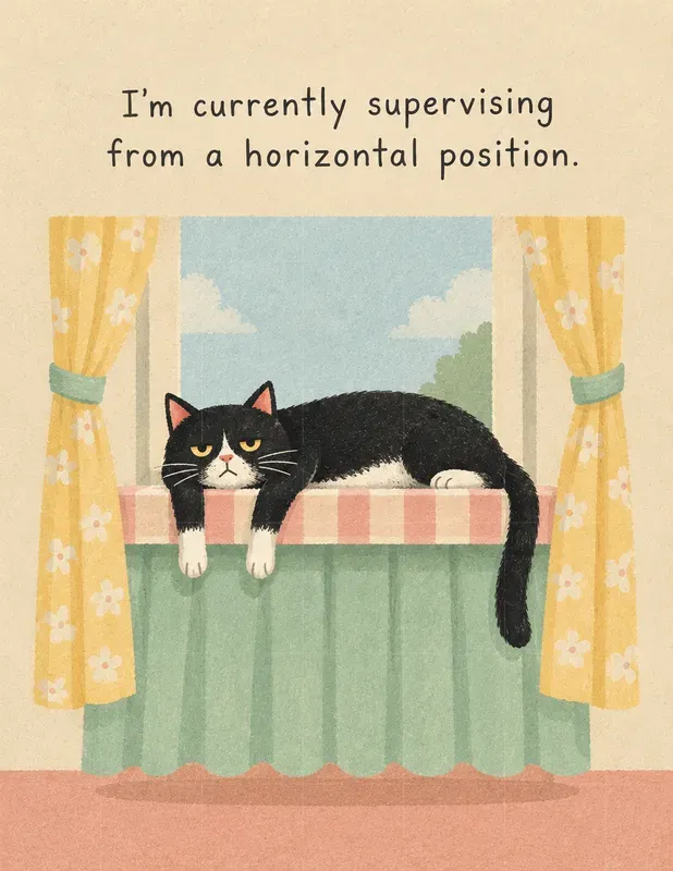 Funny Cat Quote Poster Art
