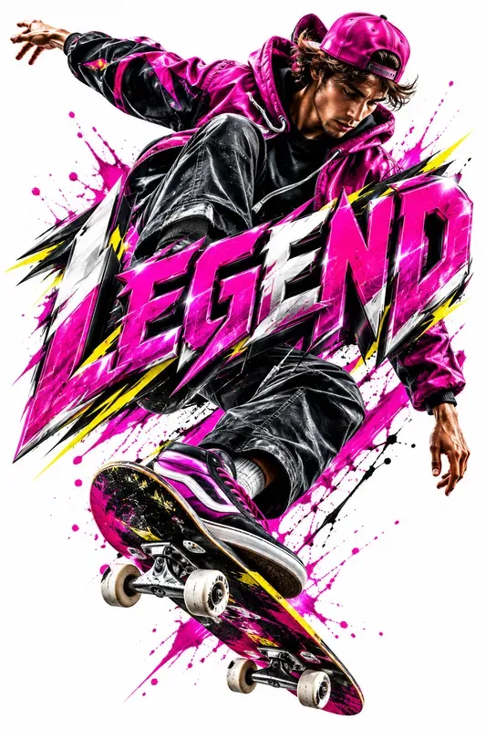 Epic Action Sports Typography Posters