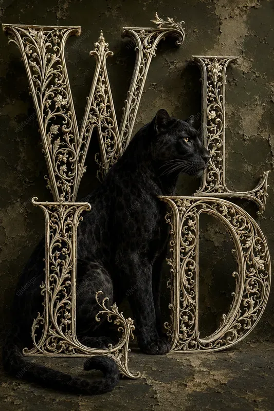 Filigree Wordframe Posters