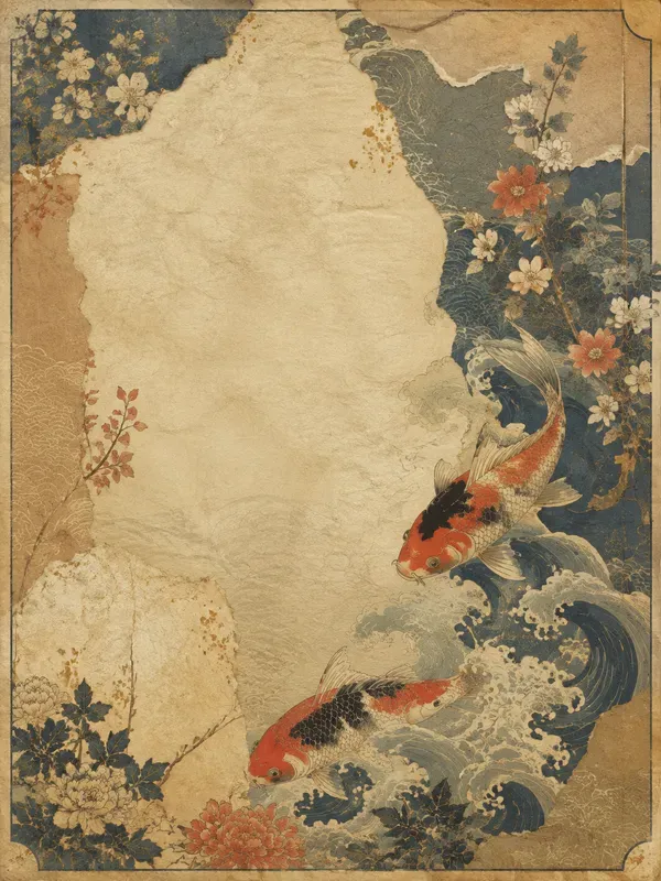 Ukiyoe Junk Journal Page Generator