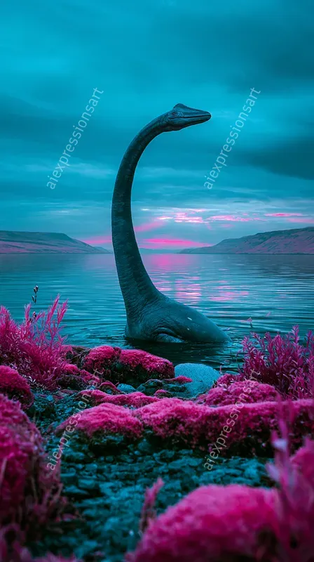 Surreal Infrared Prehistoric Worlds