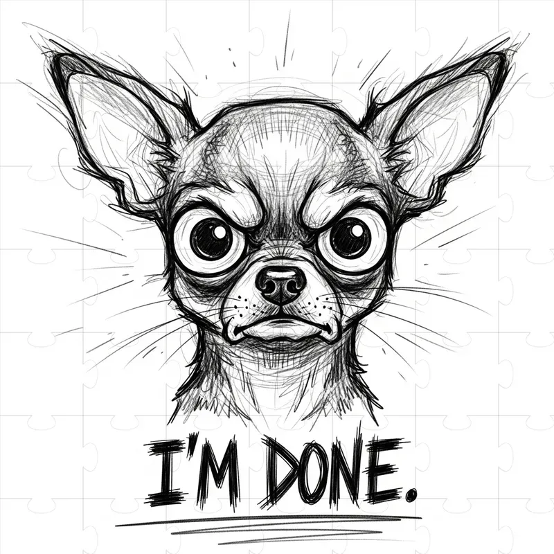 Angry Abstract Sketch Animals