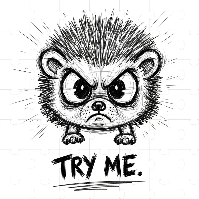 Angry Abstract Sketch Animals