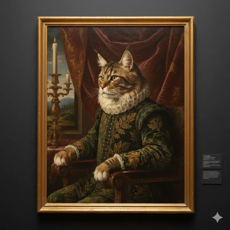 Museum Quality Regal Pet Oil Portraits