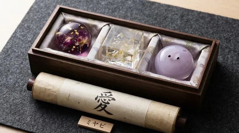 Crystal Glass Wagashi Gift Boxes