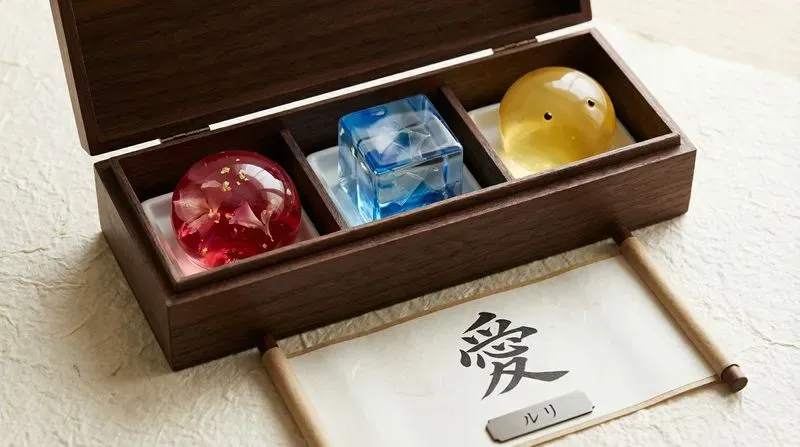 Crystal Glass Wagashi Gift Boxes