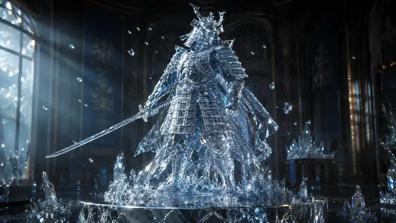 Crystal Warrior Figures Masterpiece Art