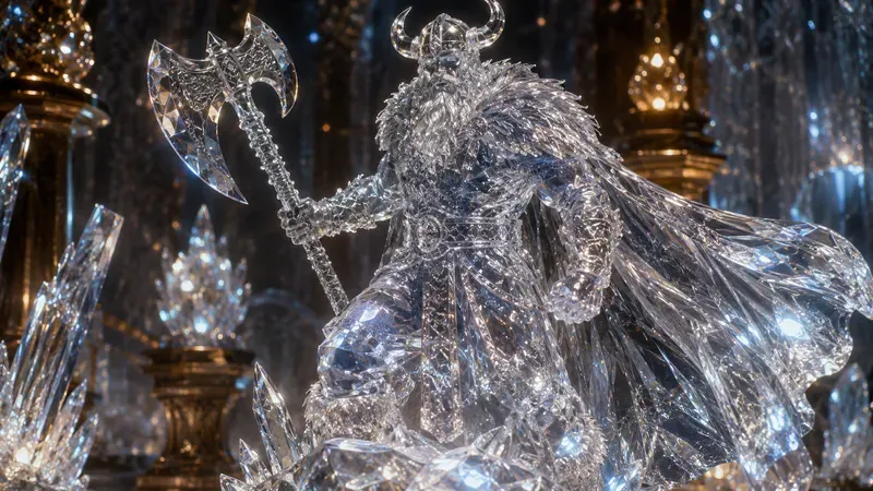 Crystal Warrior Figures Masterpiece Art
