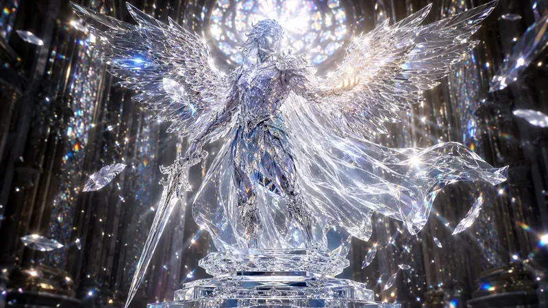 Crystal Warrior Figures Masterpiece Art