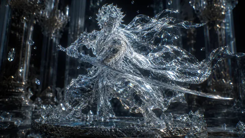 Crystal Warrior Figures Masterpiece Art