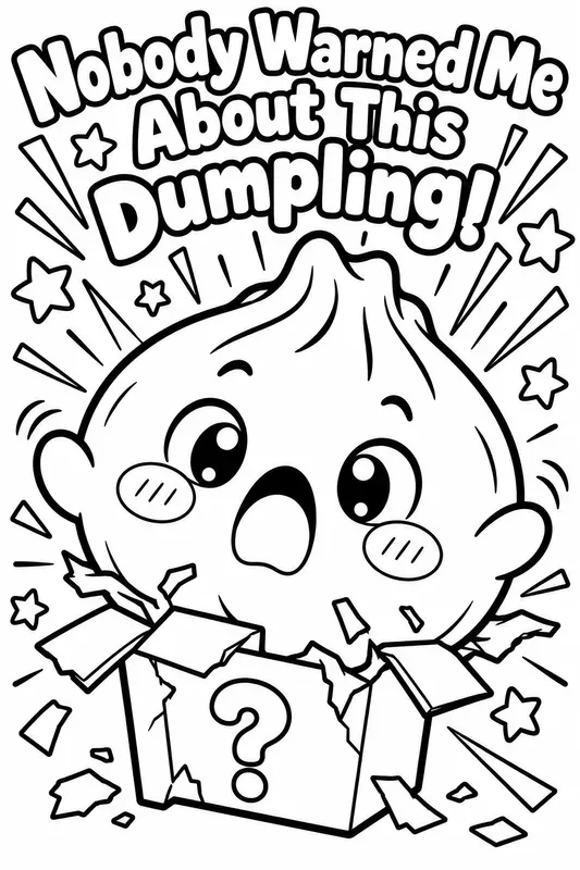 Viral Dumplings Coloring Book Pages