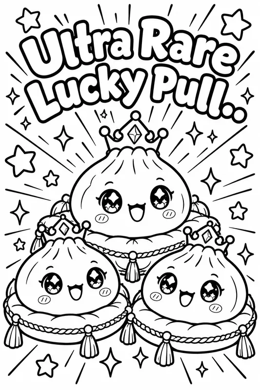 Viral Dumplings Coloring Book Pages