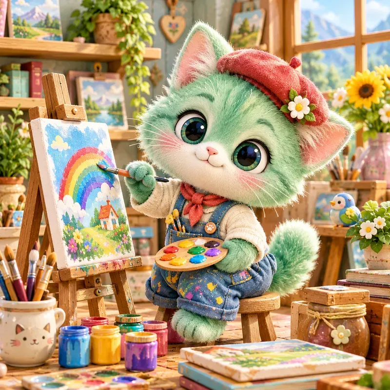 Colorful Miniature 3D Toy Art