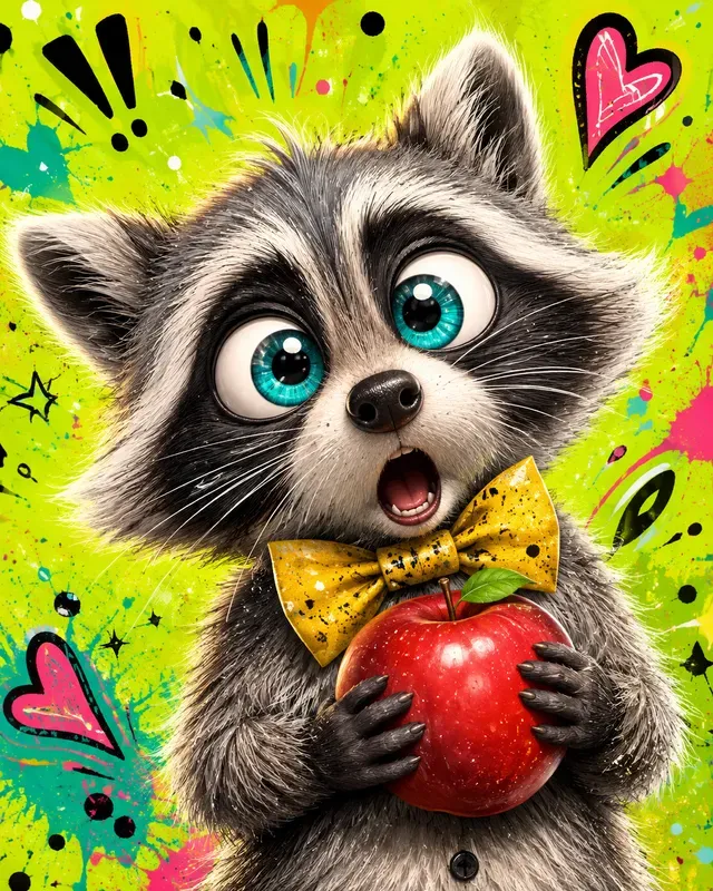 Whimsical Furry Pop Portraits