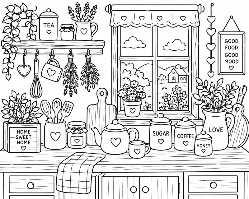 Cute Easy Spaces Coloring Book Pages