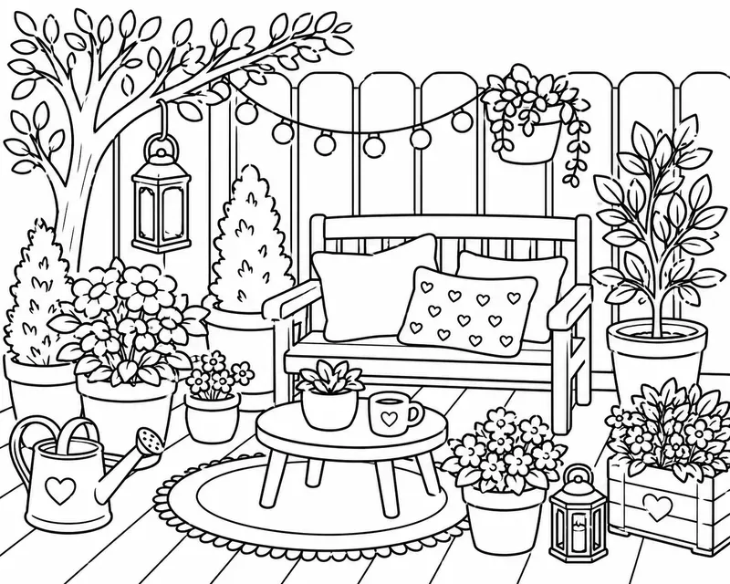 Cute Easy Spaces Coloring Book Pages