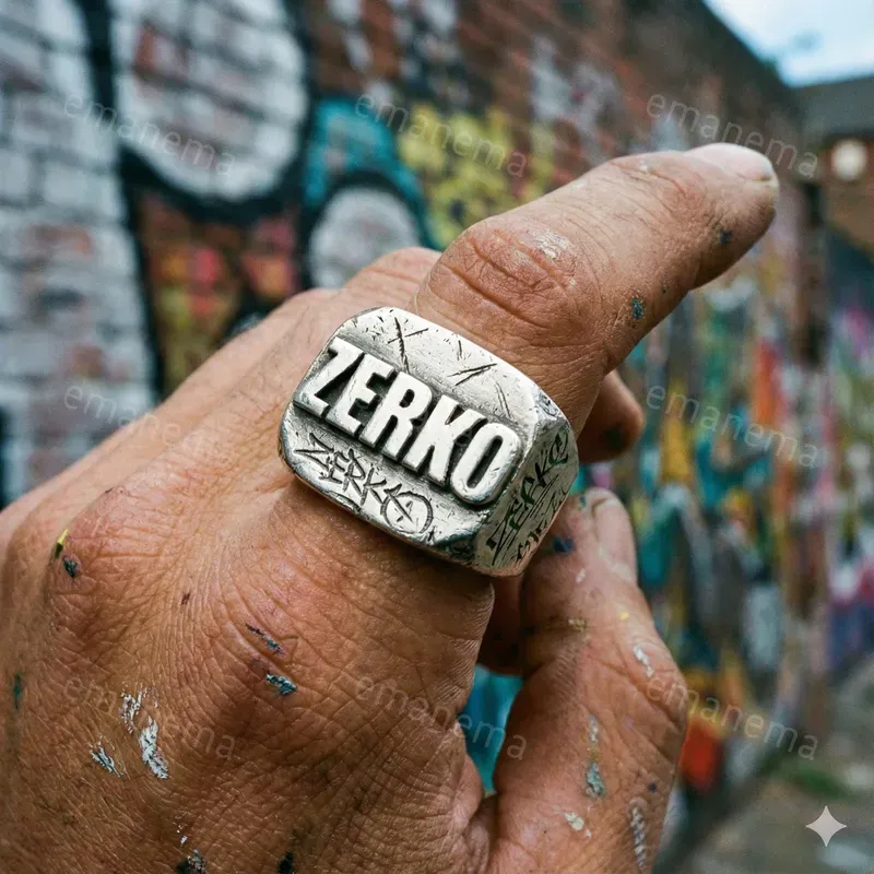 Personalized Urban Silver Rings