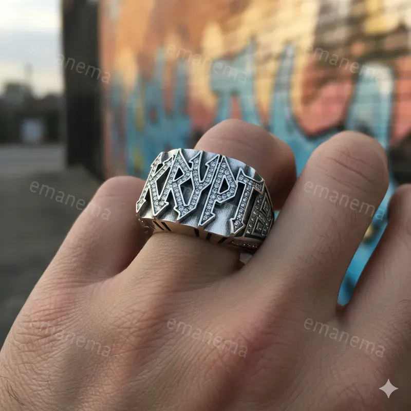 Personalized Urban Silver Rings
