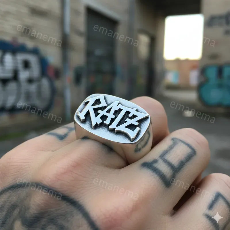 Personalized Urban Silver Rings