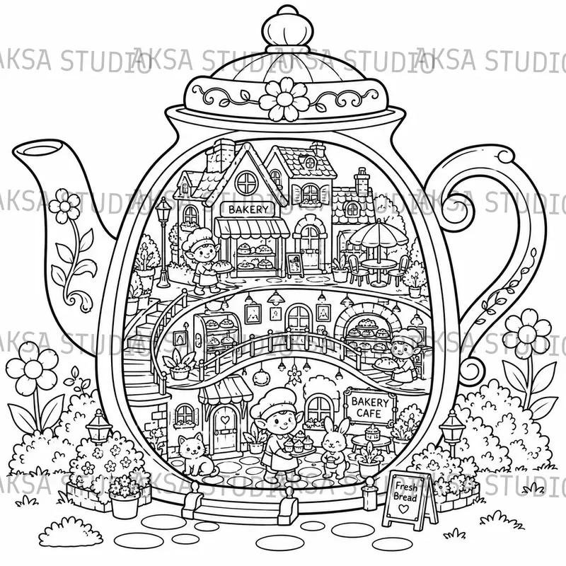 World Inside Coloring Books