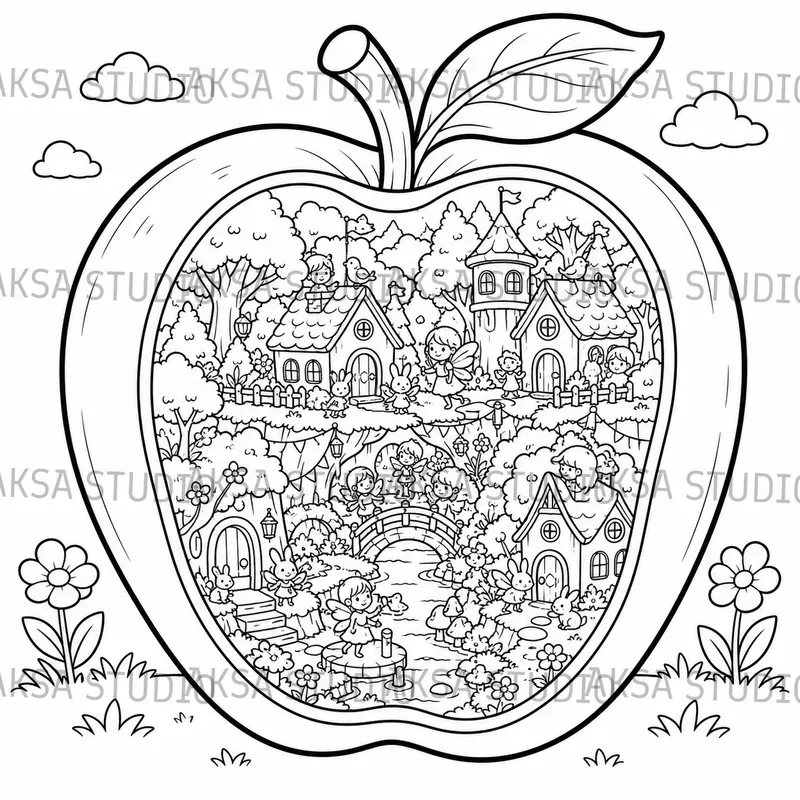 World Inside Coloring Books