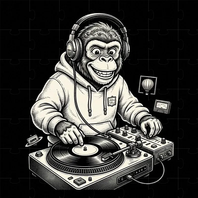 Vintage Ink Dj Animal Tee Designs