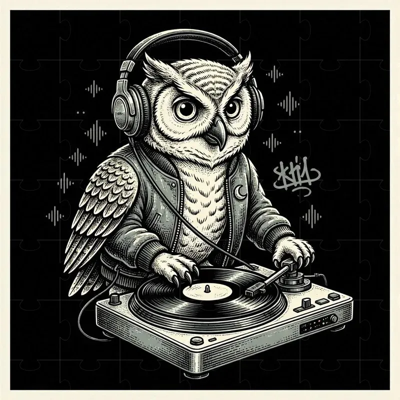 Vintage Ink Dj Animal Tee Designs