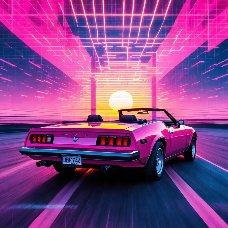Retro 80s Aesthetic Photo Collages