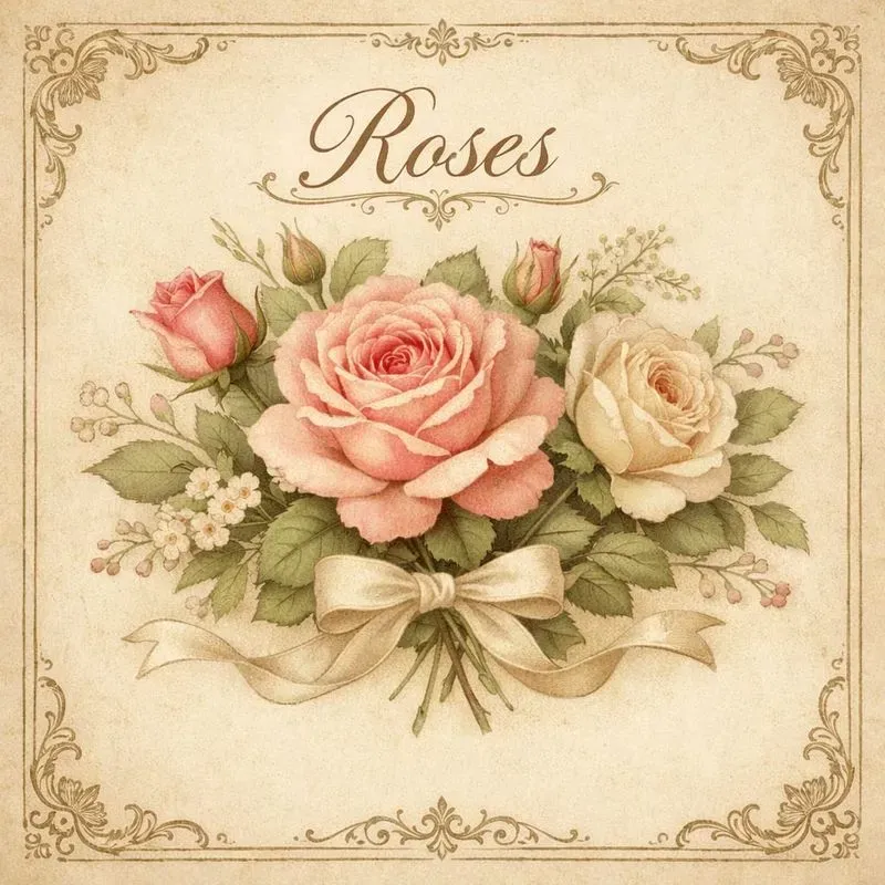 Floral Vintage Cards