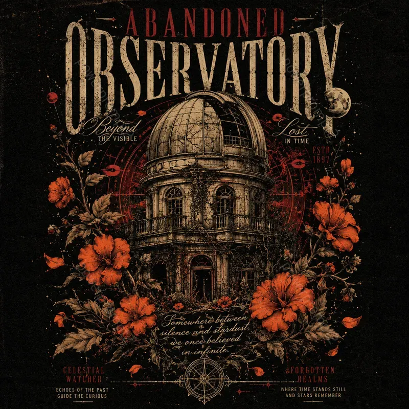 Dark Botanical Gothic Tshirt Designs