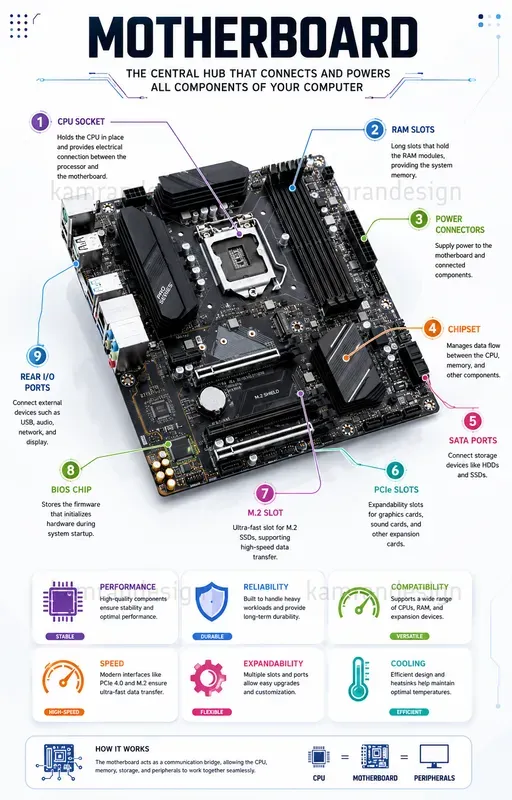 Computer Parts Infographic Packs