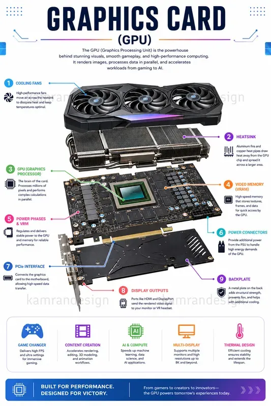 Computer Parts Infographic Packs
