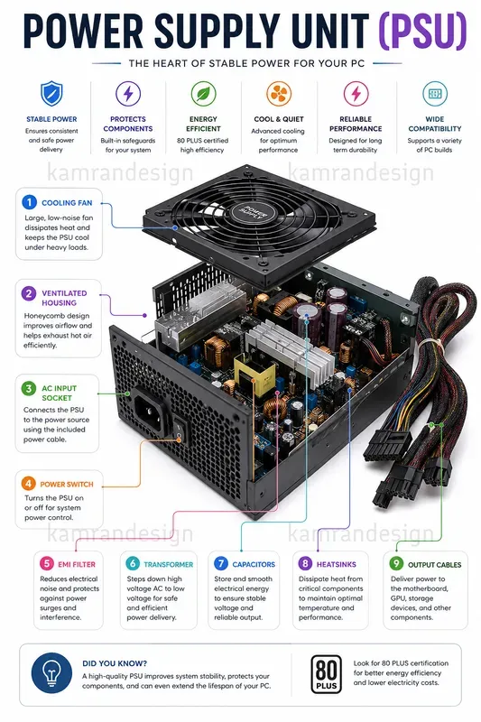 Computer Parts Infographic Packs