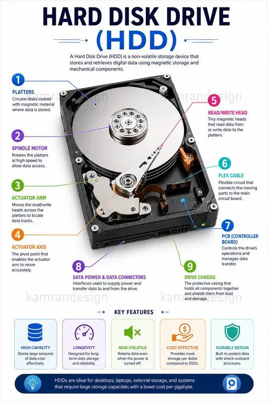 Computer Parts Infographic Packs