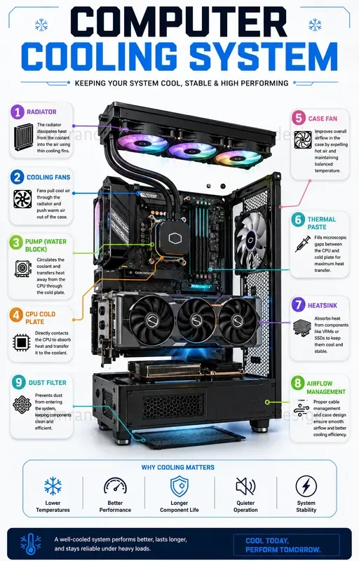 Computer Parts Infographic Packs
