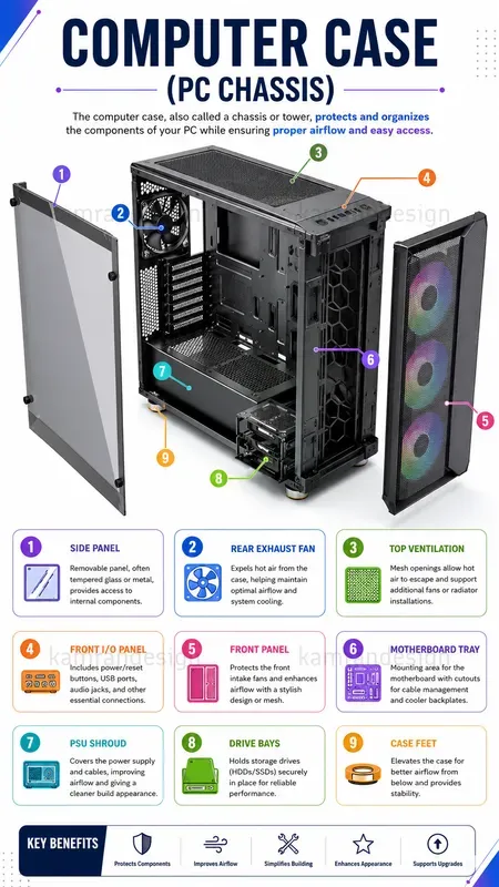 Computer Parts Infographic Packs