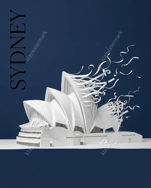 3D Papercraft Landmark Posters