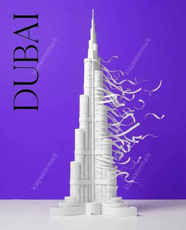 3D Papercraft Landmark Posters