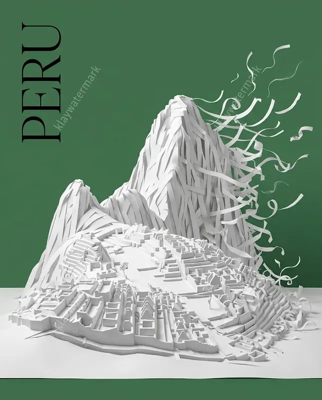 3D Papercraft Landmark Posters
