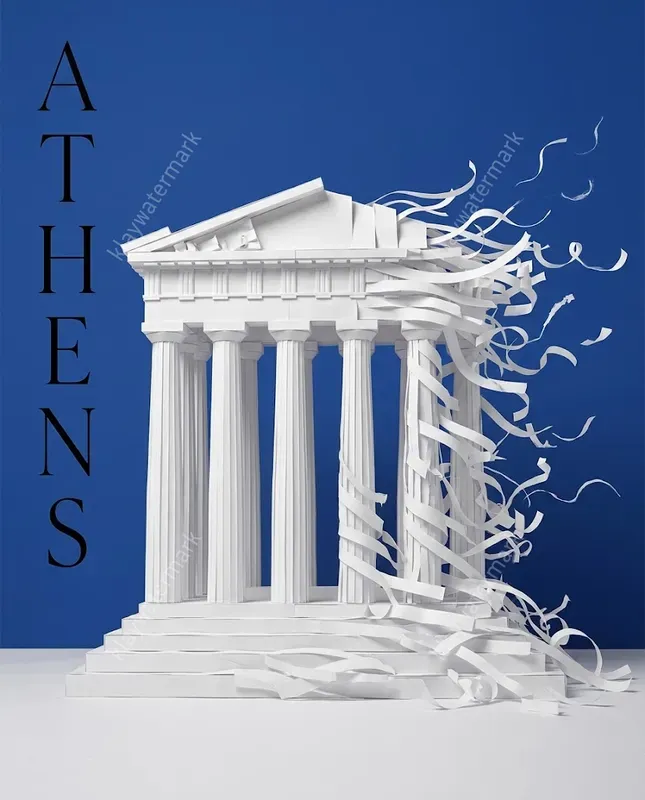 3D Papercraft Landmark Posters