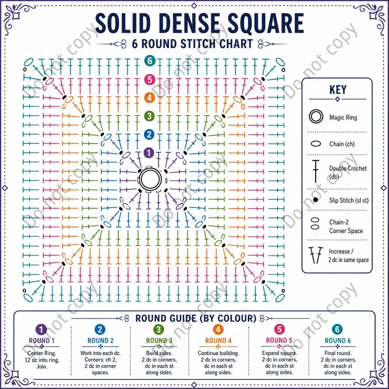 Crochet Granny Square Charts
