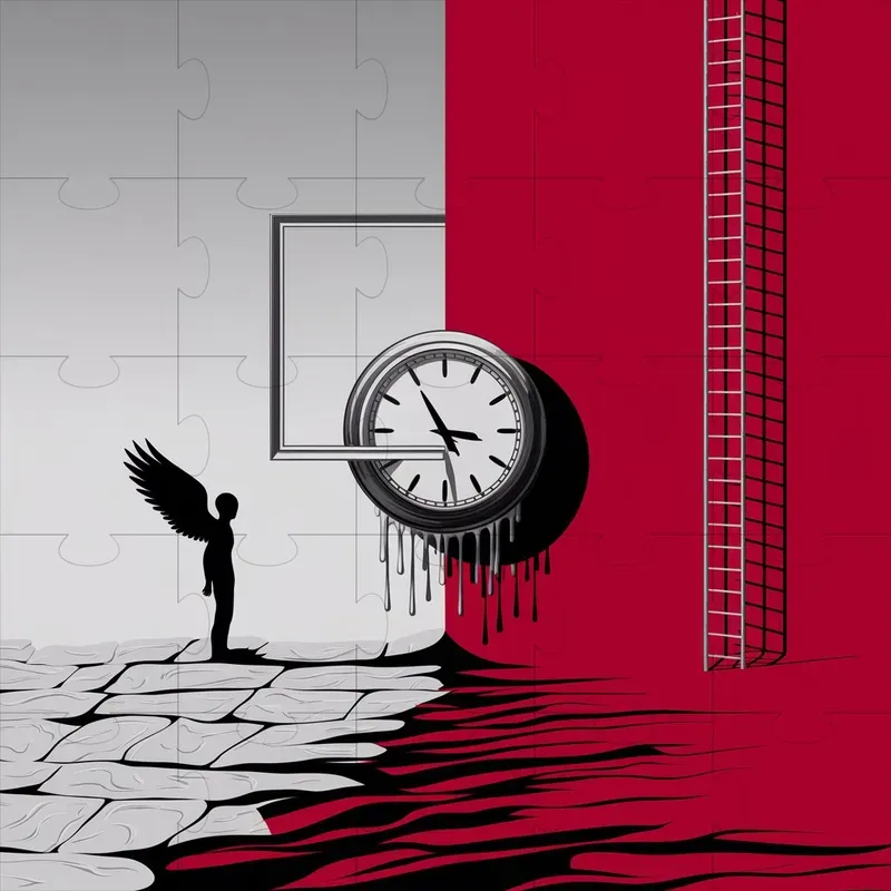 Minimalist Surreal Silhouettes Scenes