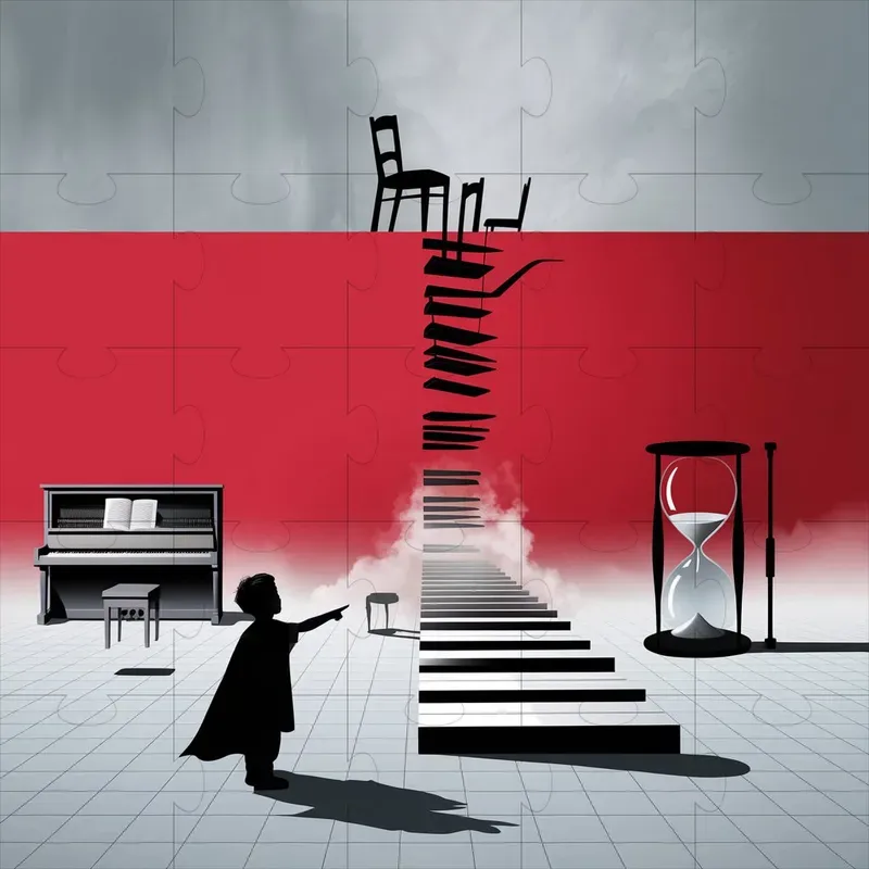 Minimalist Surreal Silhouettes Scenes