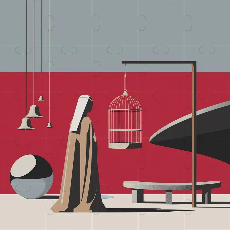 Minimalist Surreal Silhouettes Scenes