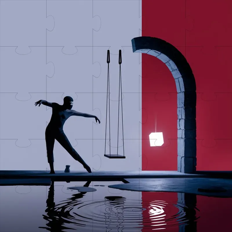 Minimalist Surreal Silhouettes Scenes
